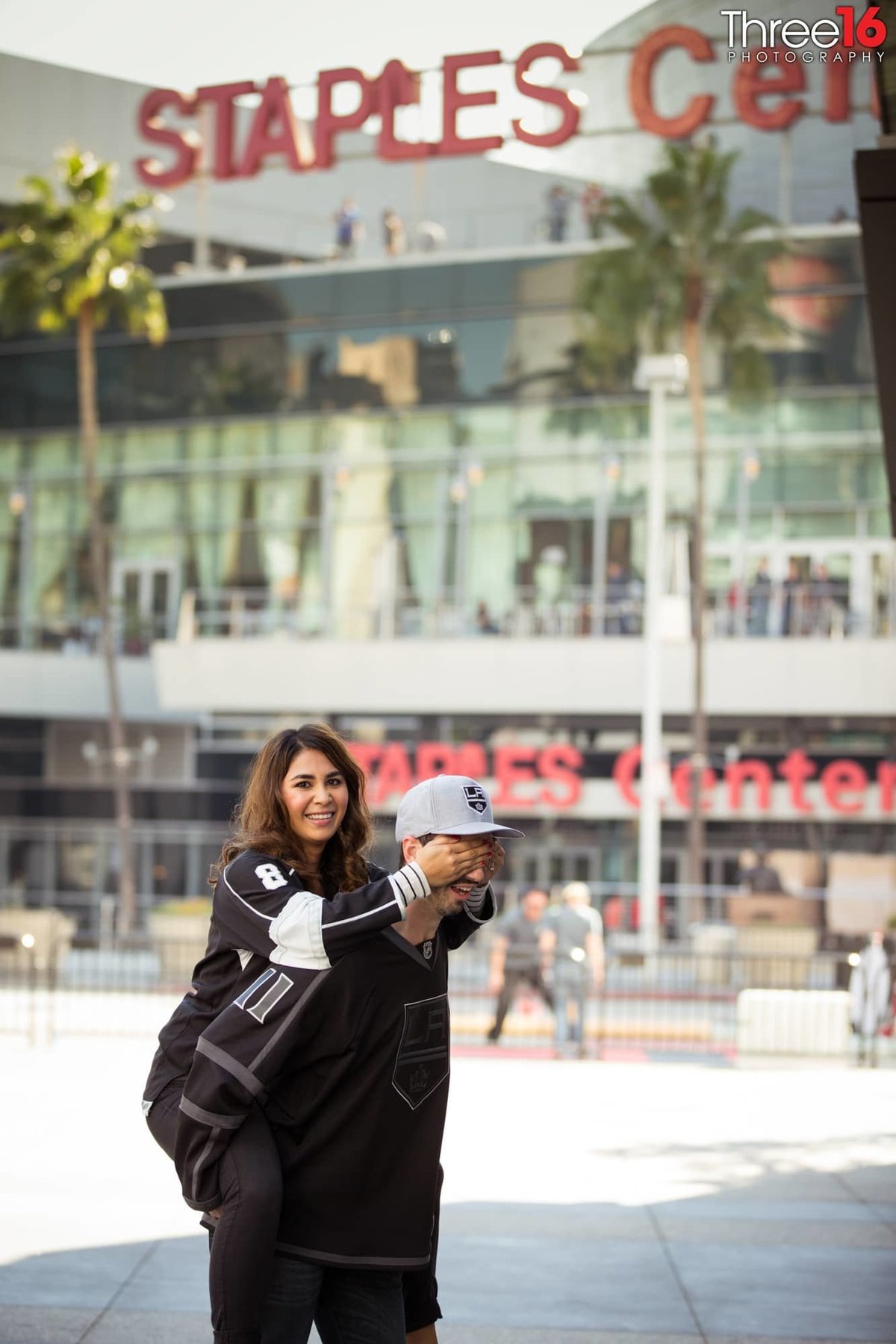 Staples Center Engagement Photos Los Angeles County Weddings Professional Urban
