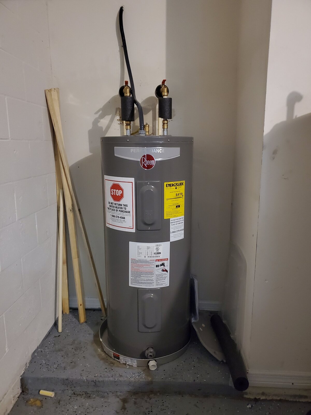Hot water heater installed by Suncoast Repairs