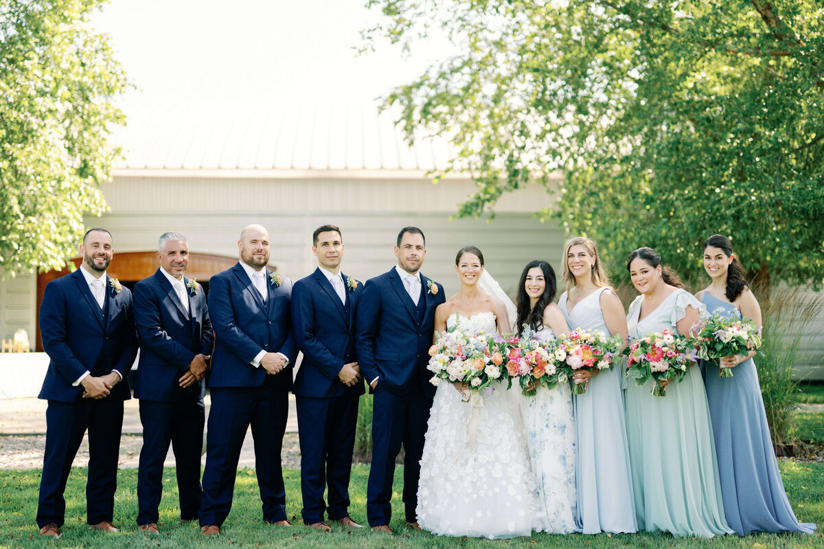 Group picture of bridal party