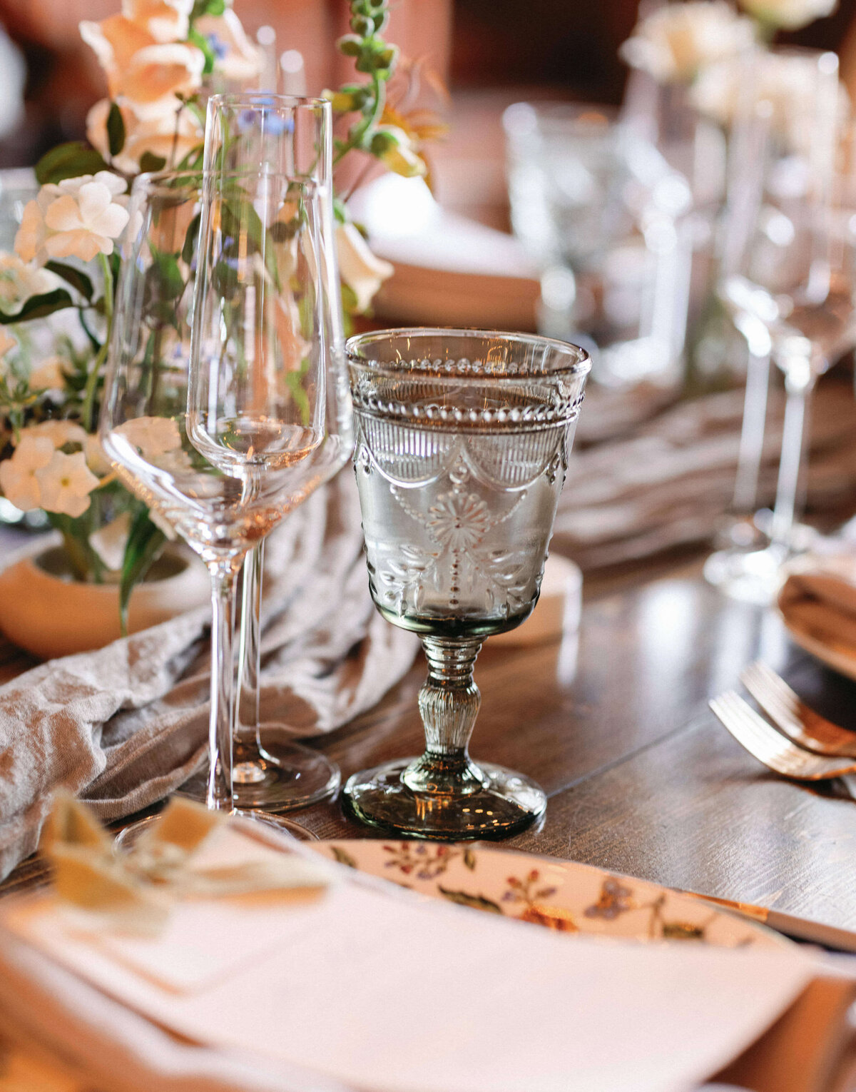 Olympias Valley Estate Wedding Tabletop Design