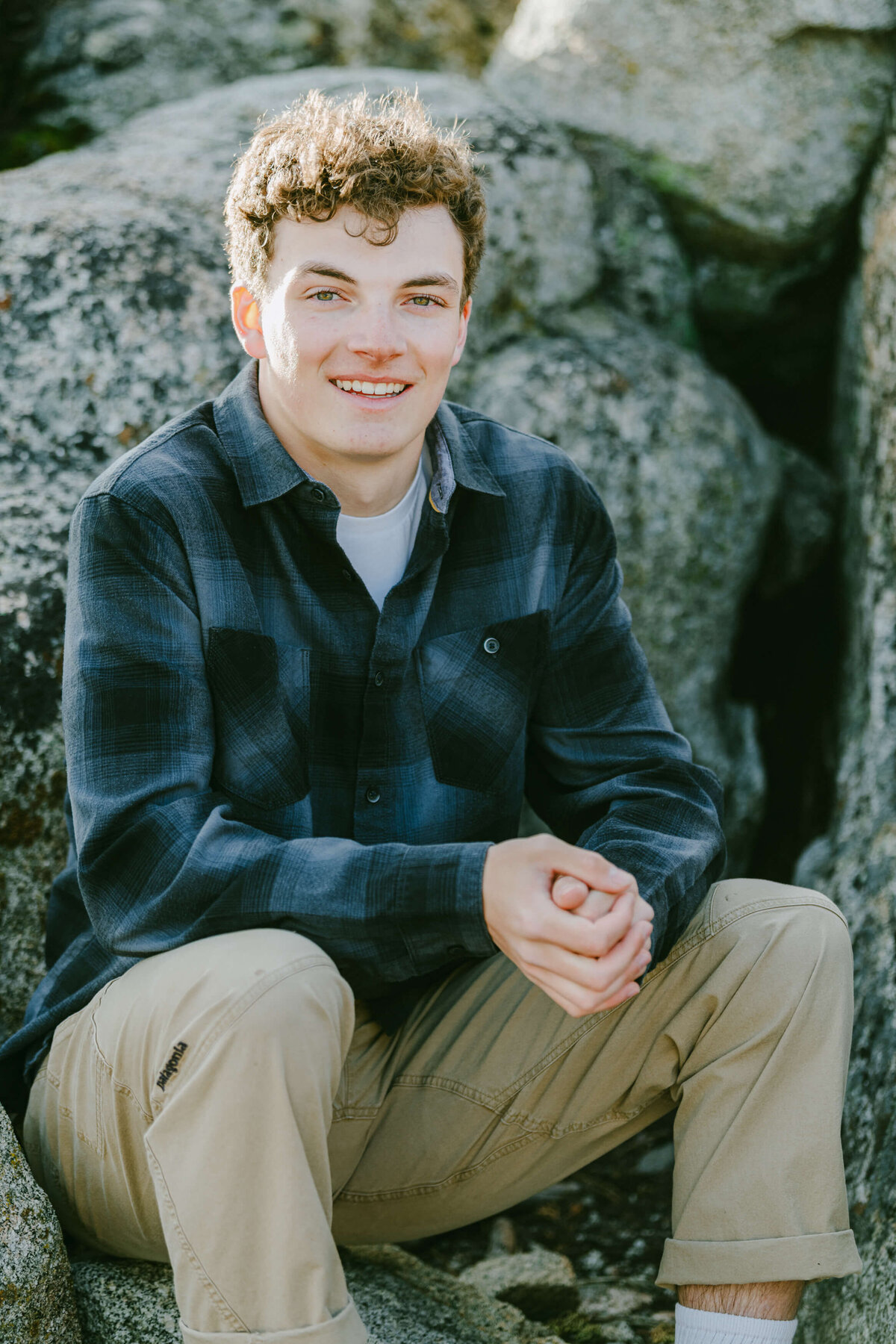 Sugarbowl senior portrait session on Donner Summit