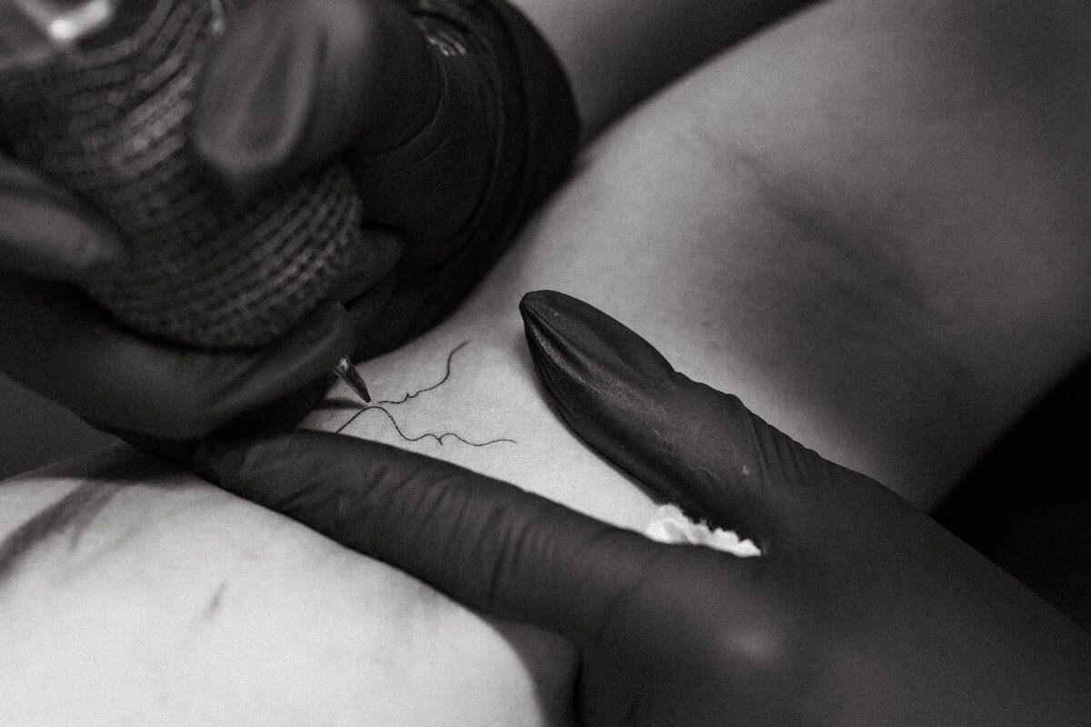 Soft and delicate linework from a fine-line tattoo artist in Pittsburgh, specializing in timeless designs.