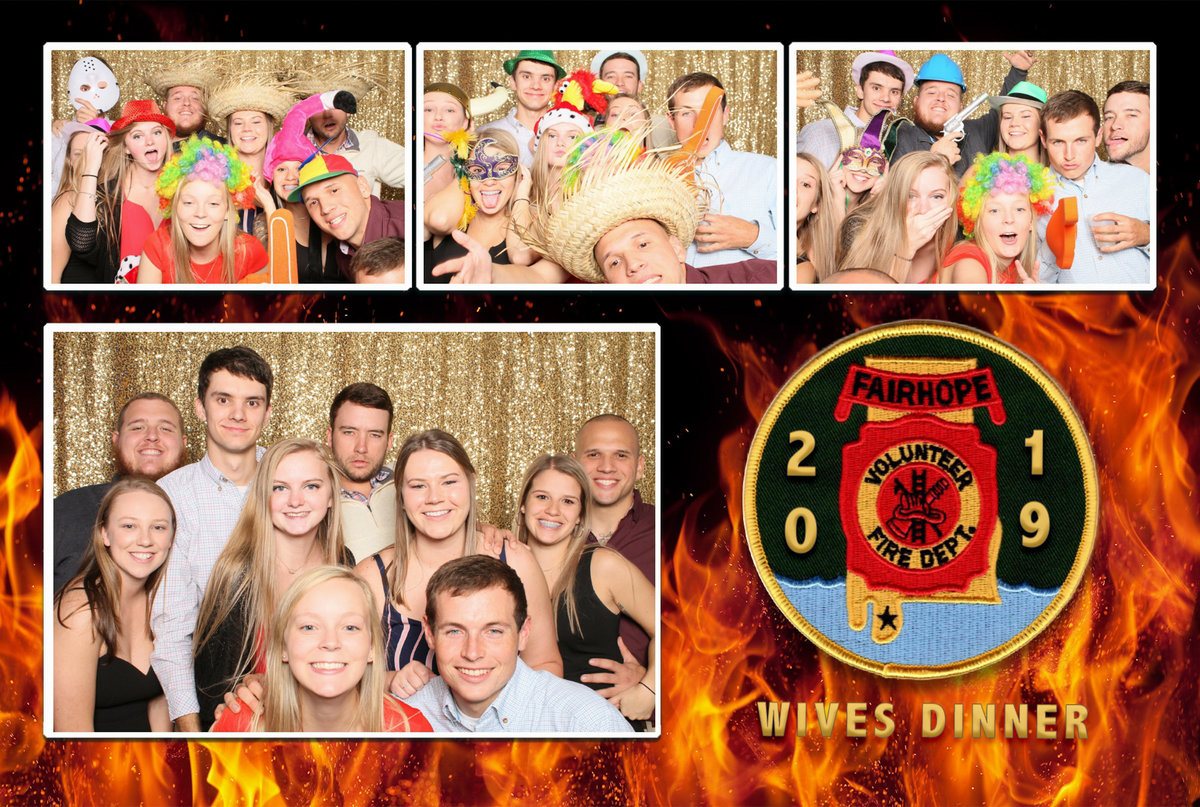 Photo Booth rental for FVFD at the Nix Center in Fairhope, Alabama.