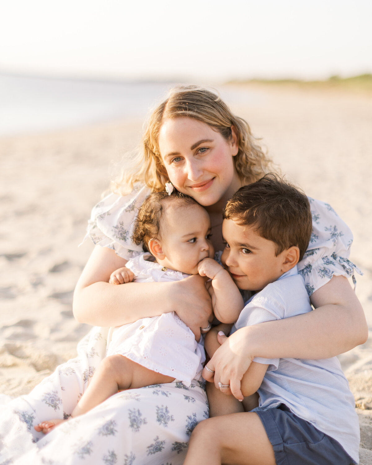 Jersey Shore family portraits on the beach at sunset - 12