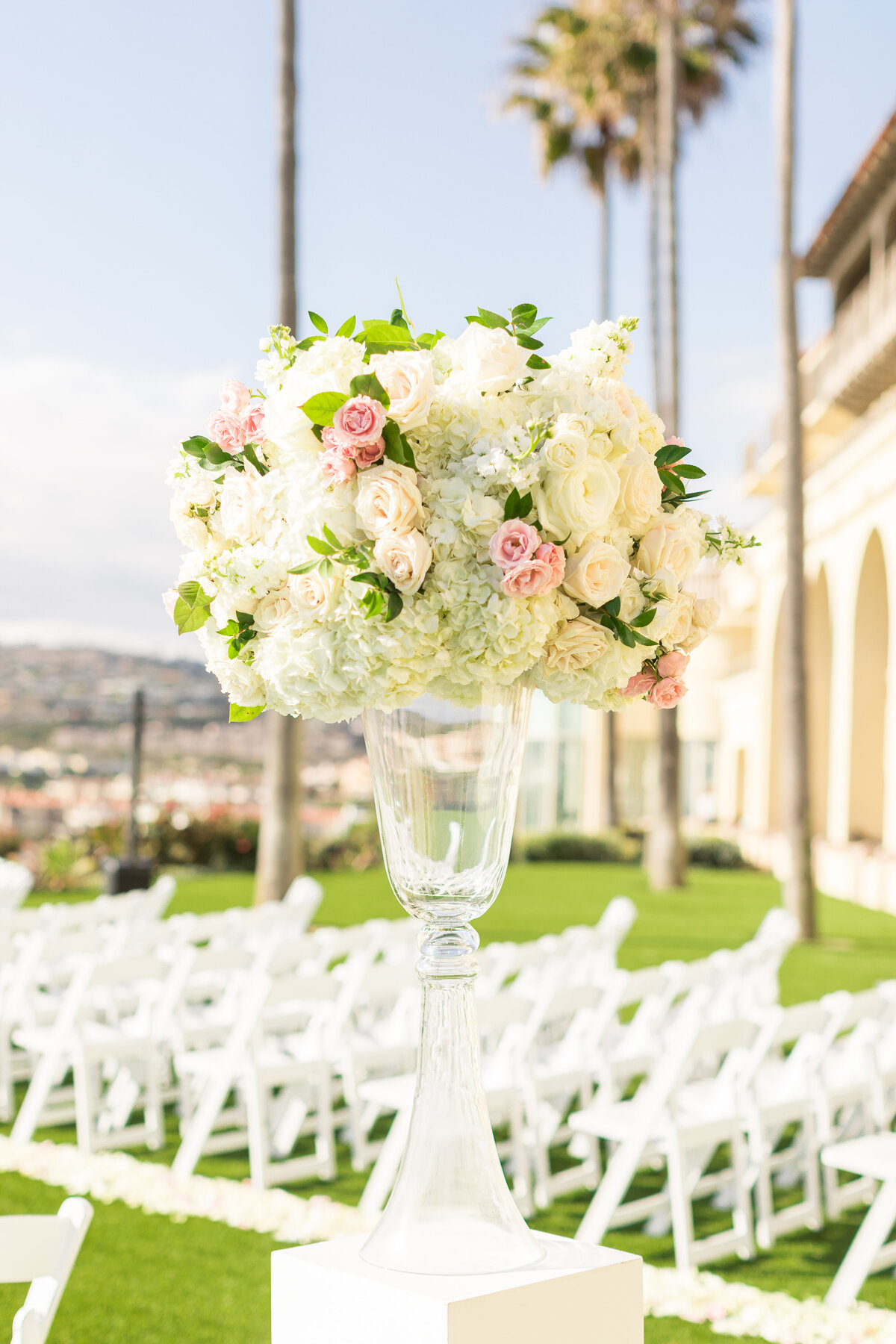 Posh Peony Floral and Event Design Ritz Carlton Laguna Nigel Blush Cream Wedding California4