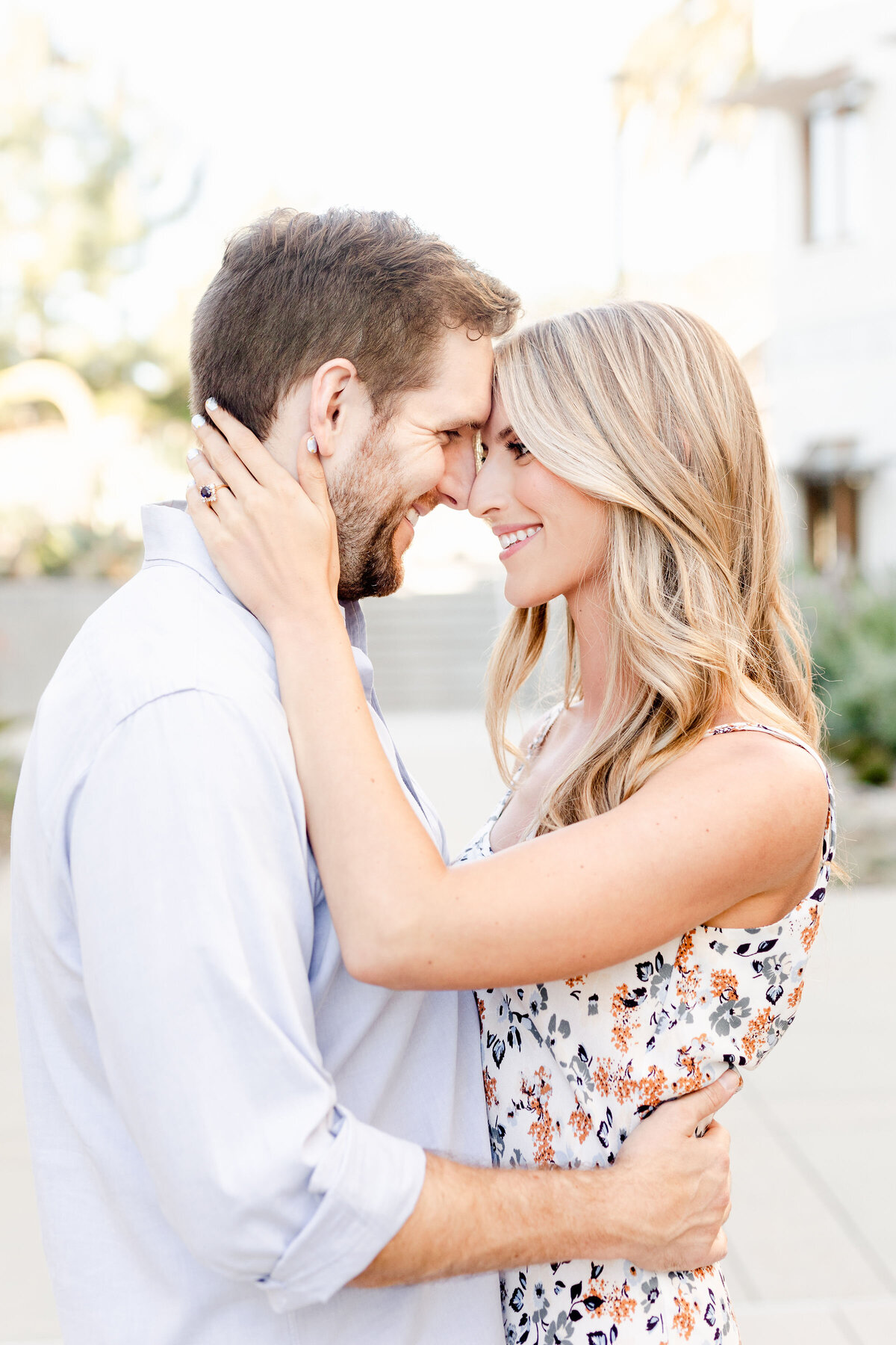 Scripps La Jolla engagement session by the university.