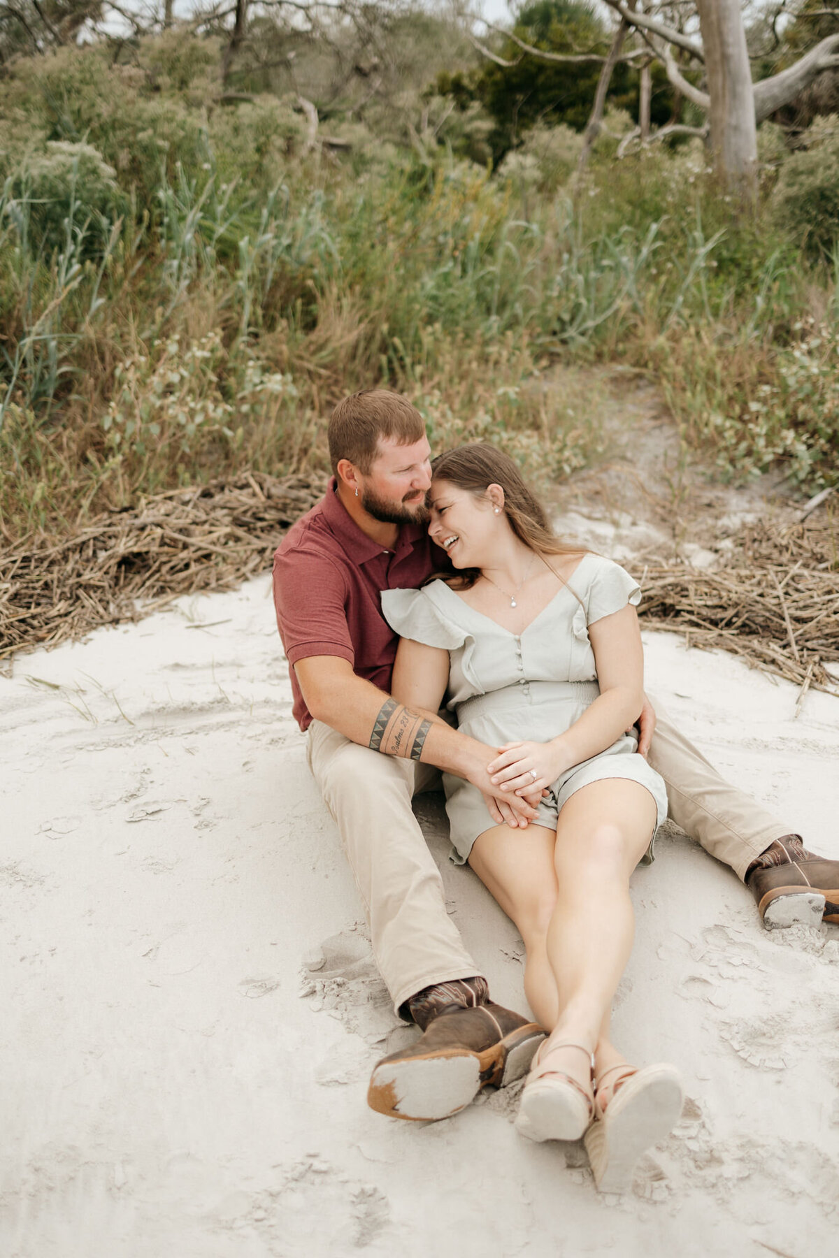 Driftwood Beach Engagement Session-101