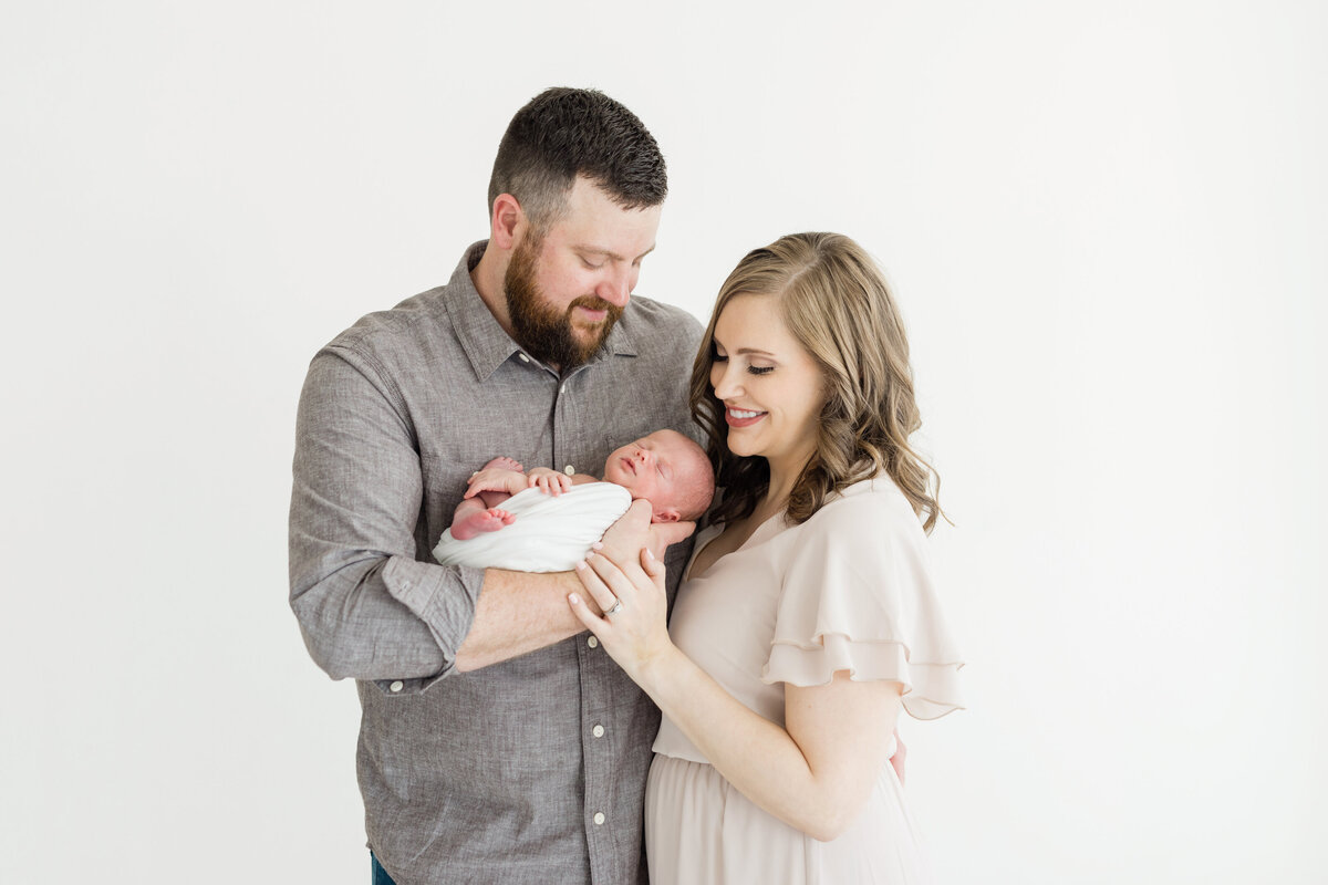 St. Louis Newborn Photographer Parents Baby