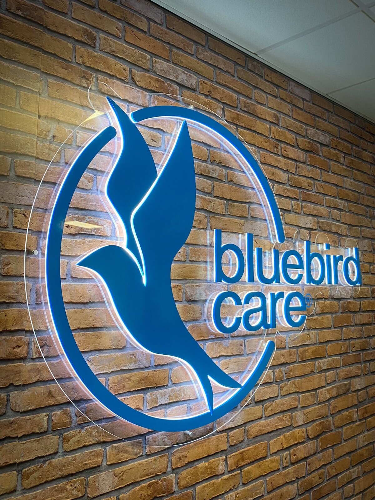 Internal Sign for Bluebird Care