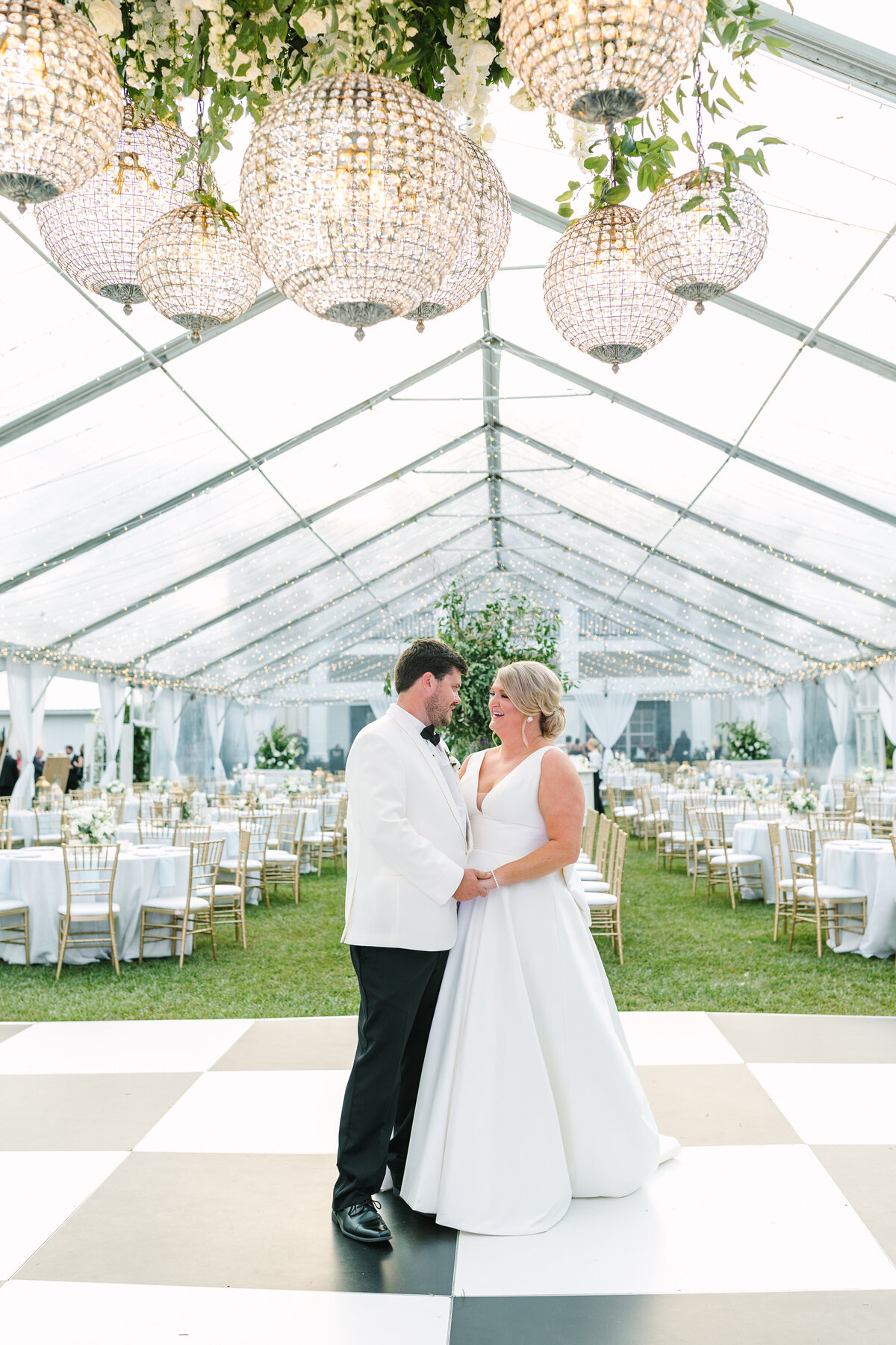 Classic White Wedding Reception done by Brittanie Racquel Events of Wilmington, NC