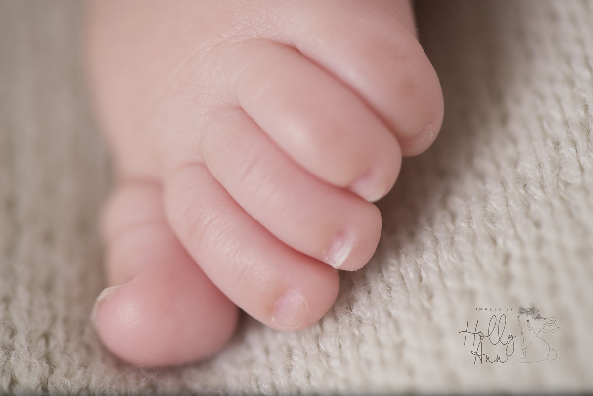 baby portrait detail toes