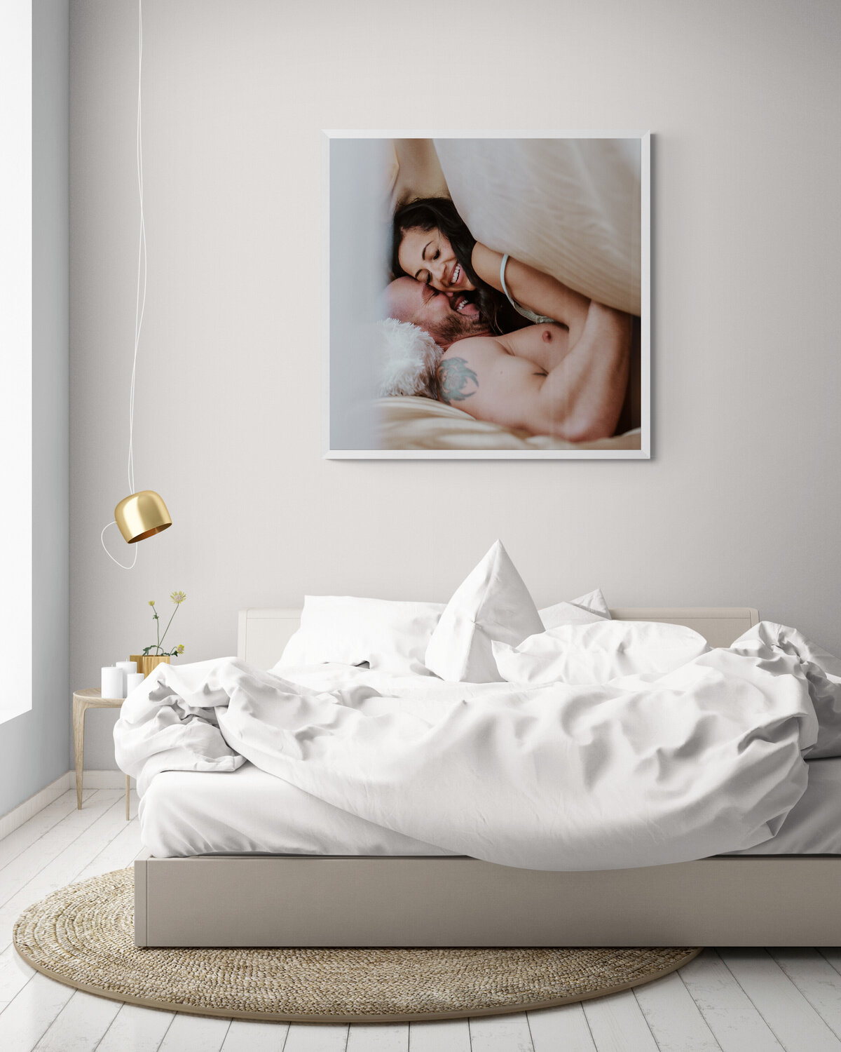 Bedroom couples boudoir art