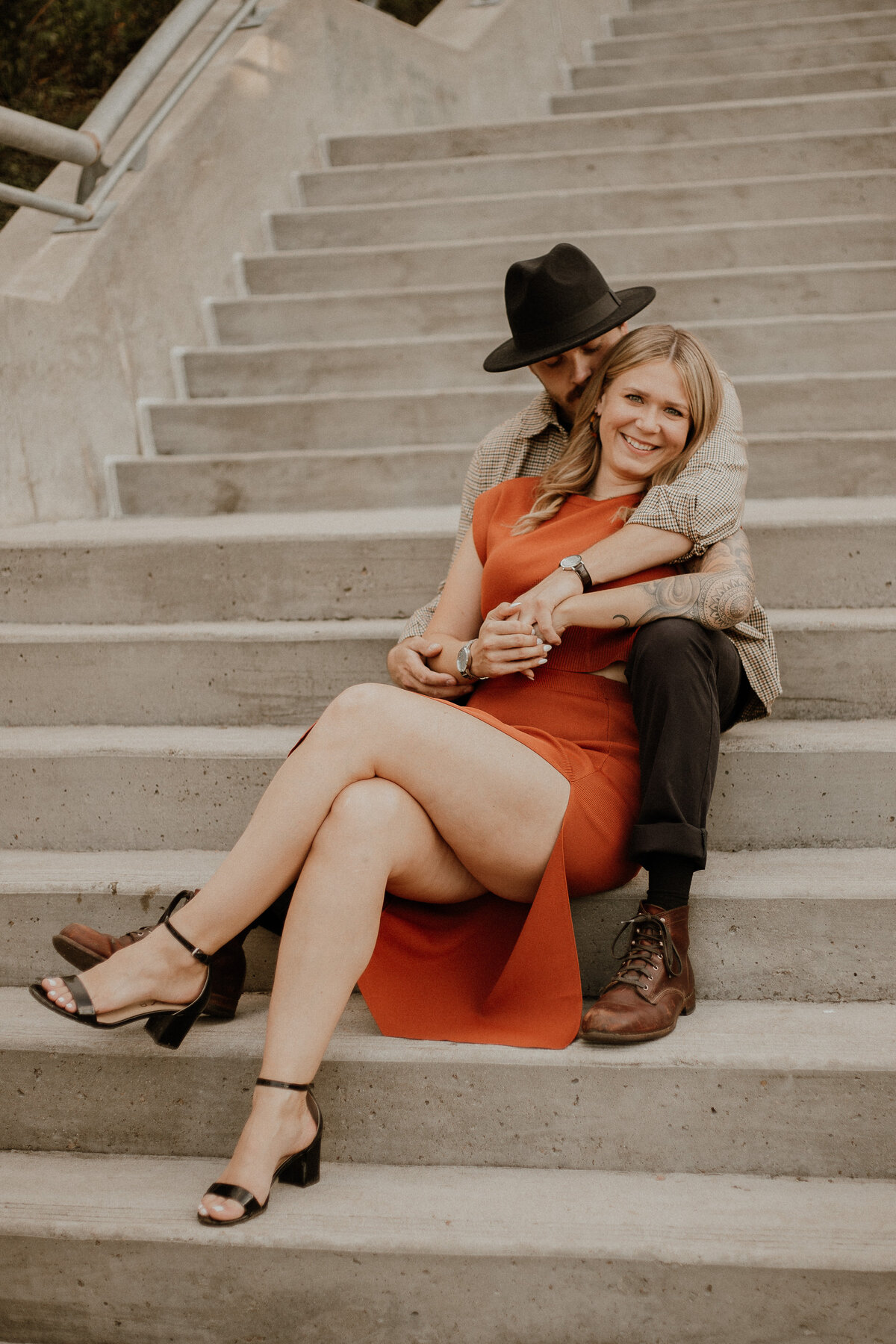 Romantic Engagement Shoot - Buffalo Bayou Park, Houston Texas-47