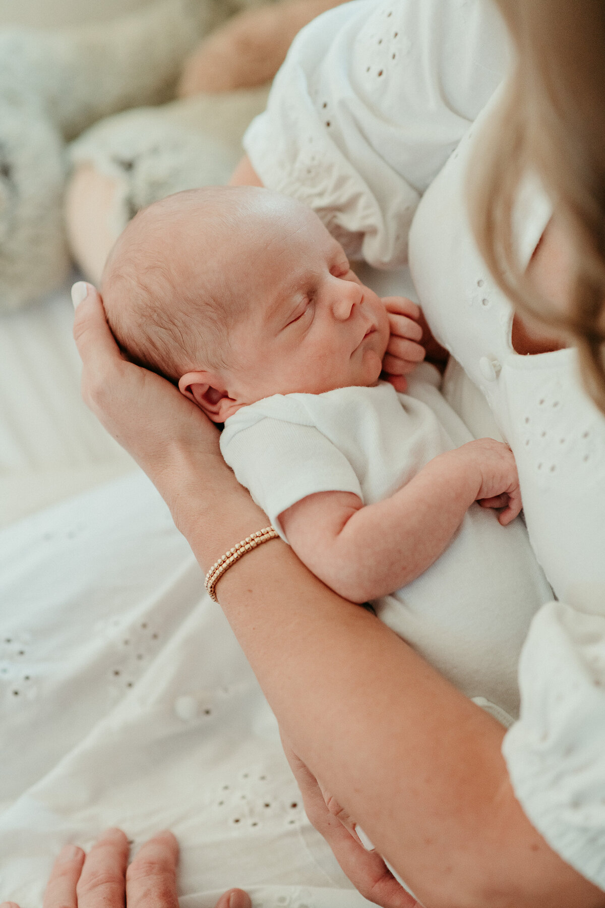 San Diego Newborn Photographer in mommys arms-57