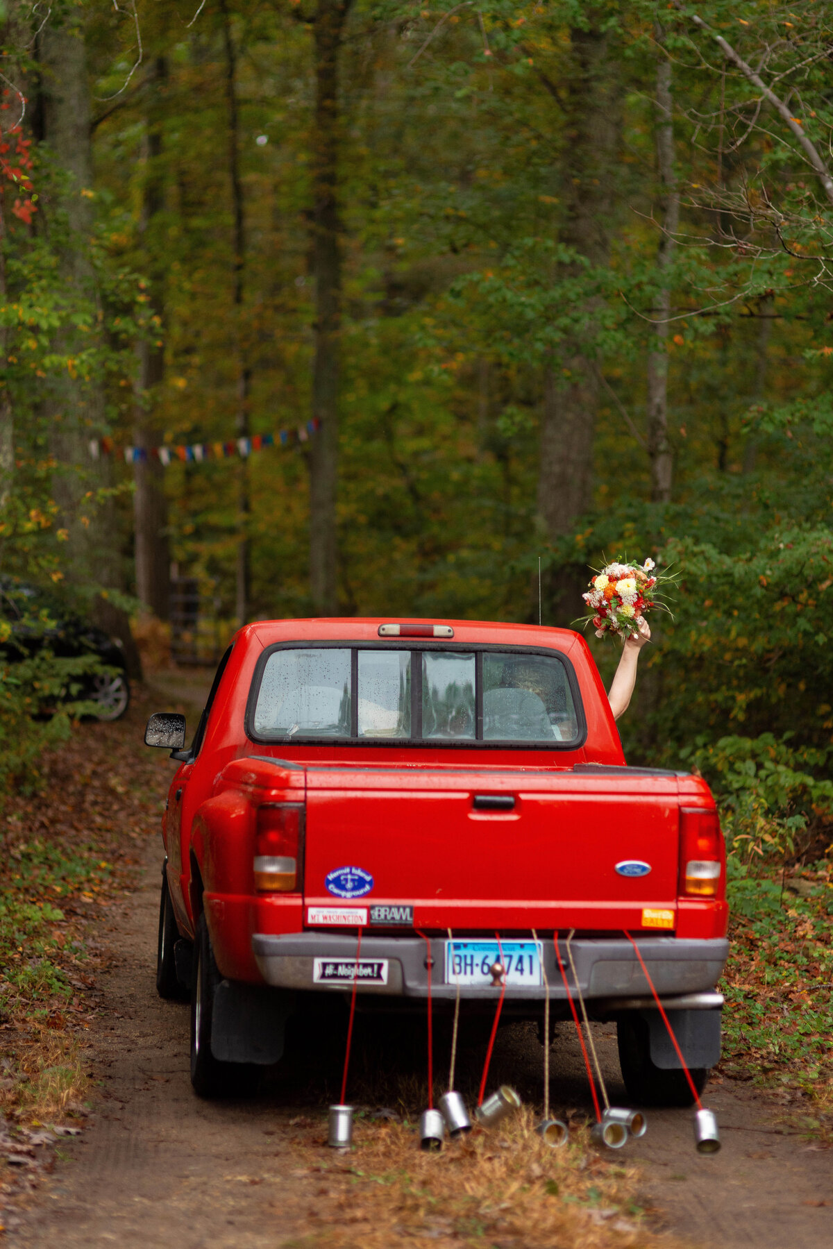 bride-truck-forest-wedding