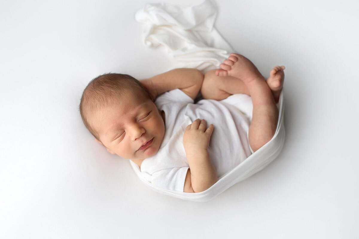 Newborn session of baby boy