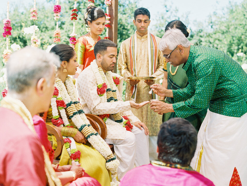 floral mandap indian wedding
