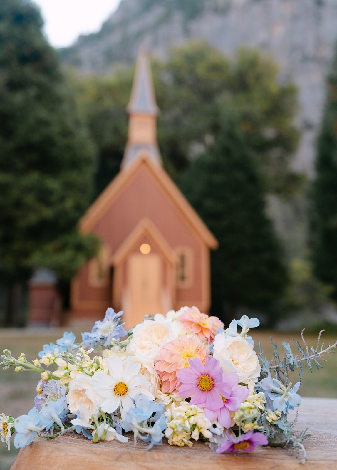 Yosemite Valley Elopement Flowers Chapel
