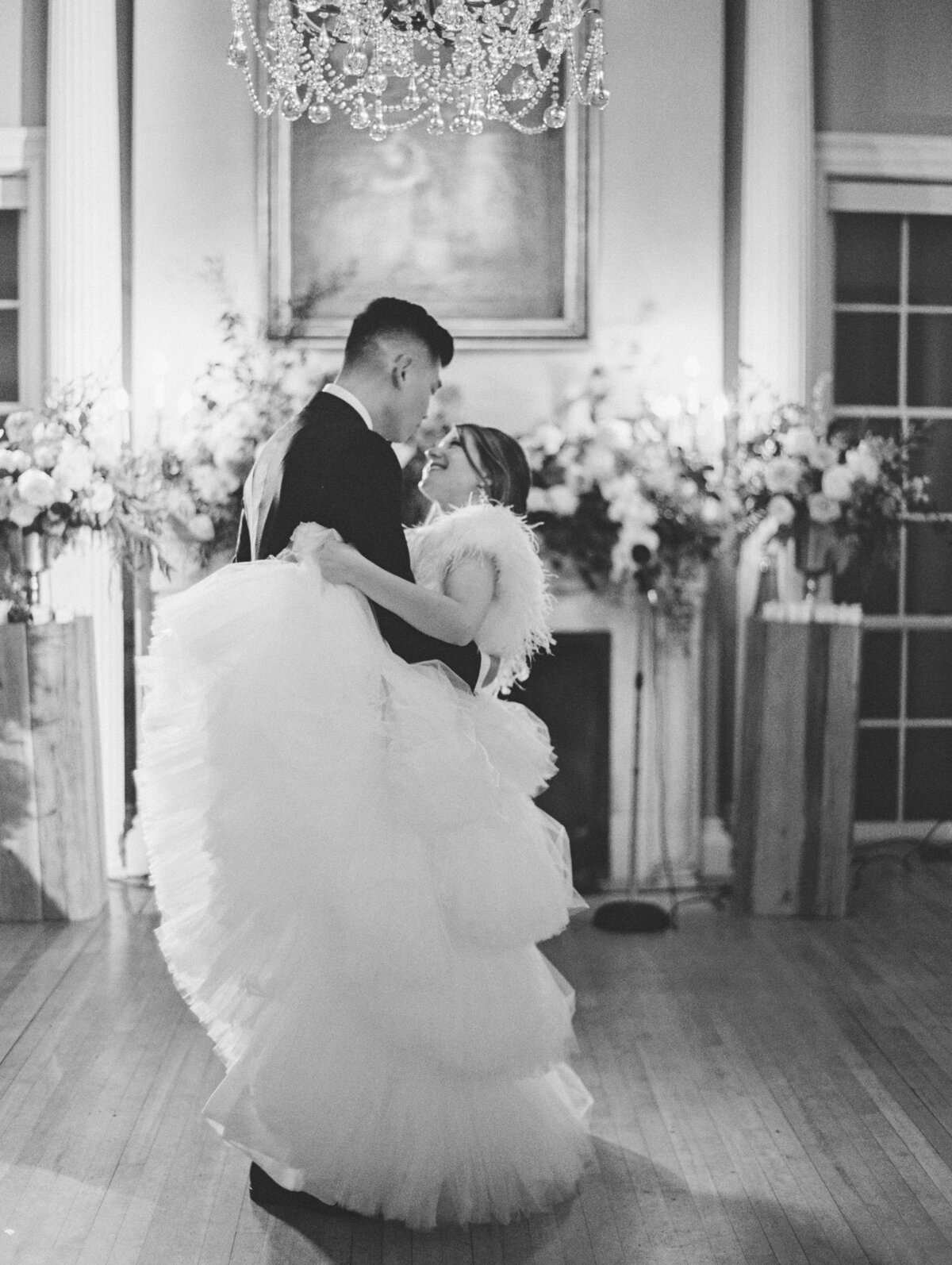 New Years Eve wedding photos at the Lyman Estate in Waltham Massachusetts.
