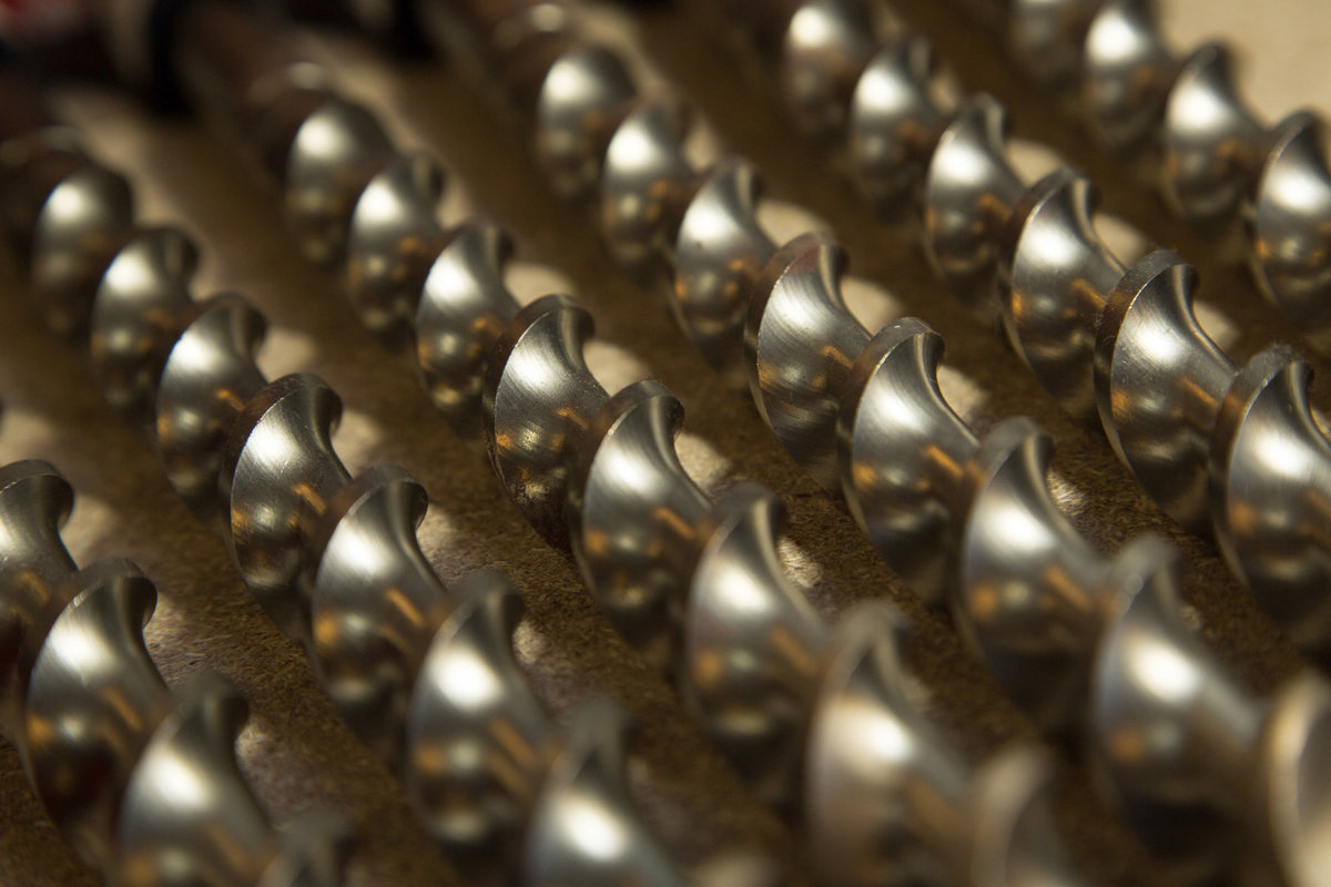 Promo close up of drill bits. Photo by Ross Photography, Trinidad, W.I..