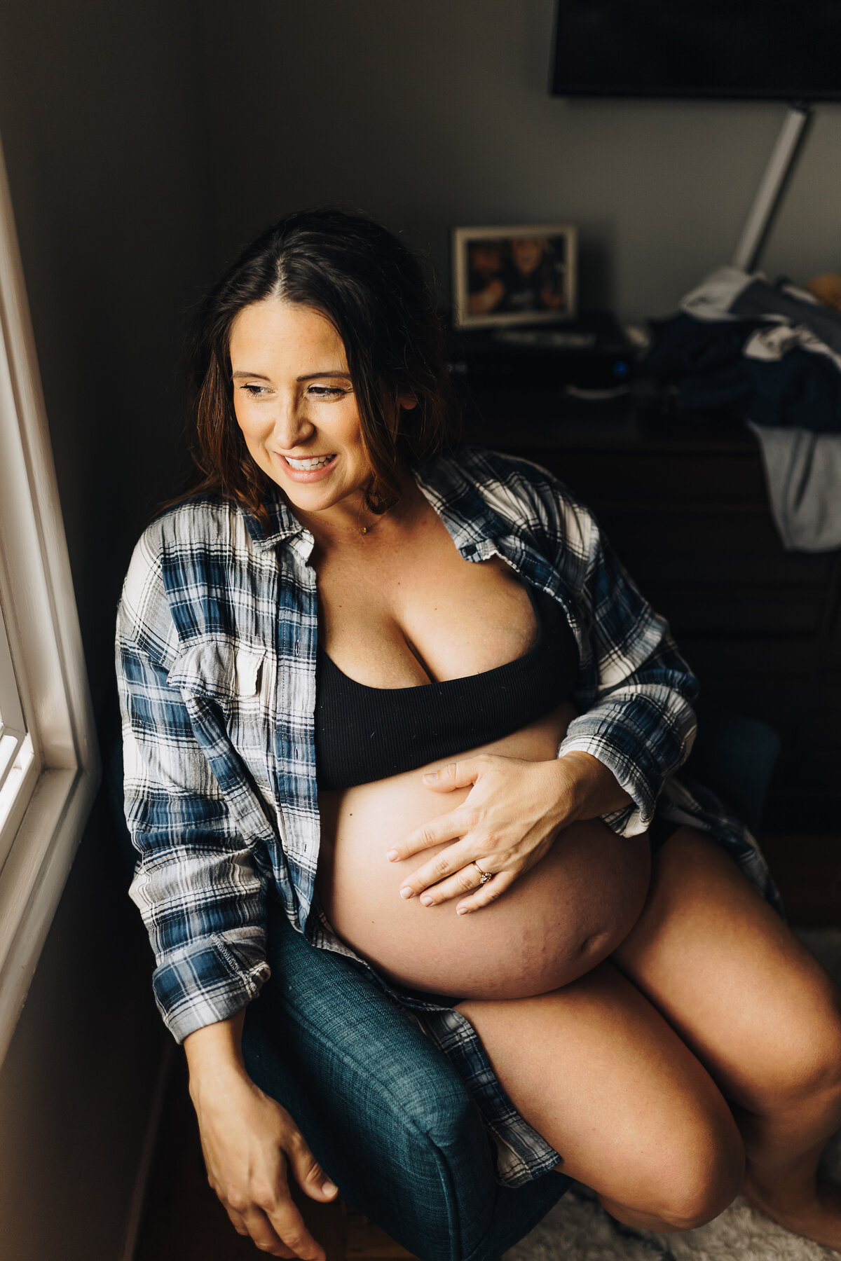 Bay Area In-Home Maternity Session Emily Woodall Photography