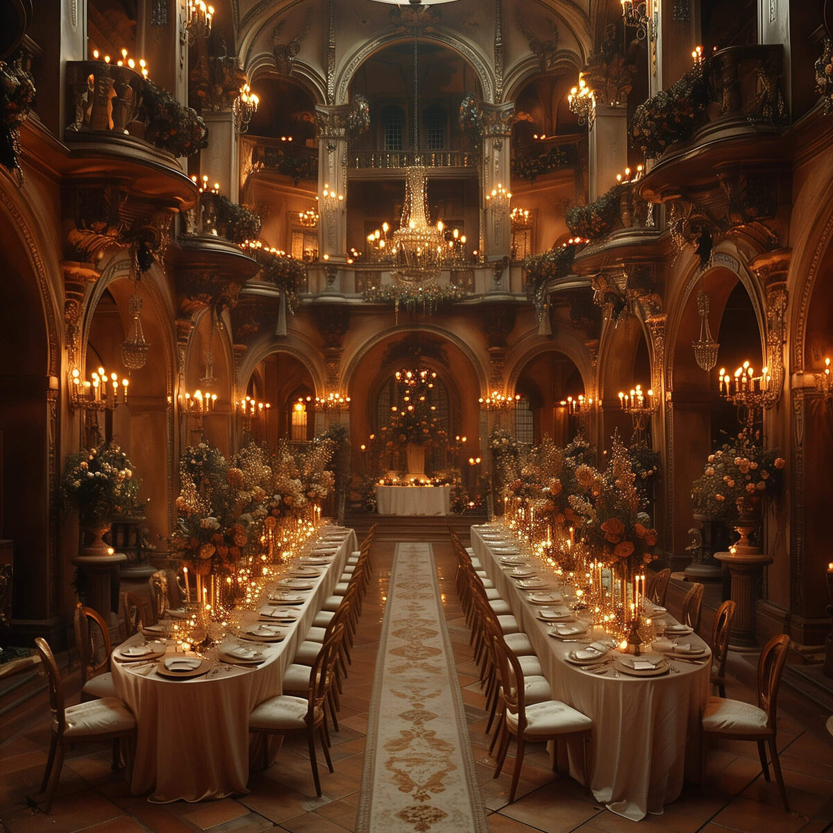 Elegant and Grand Hall Wedding