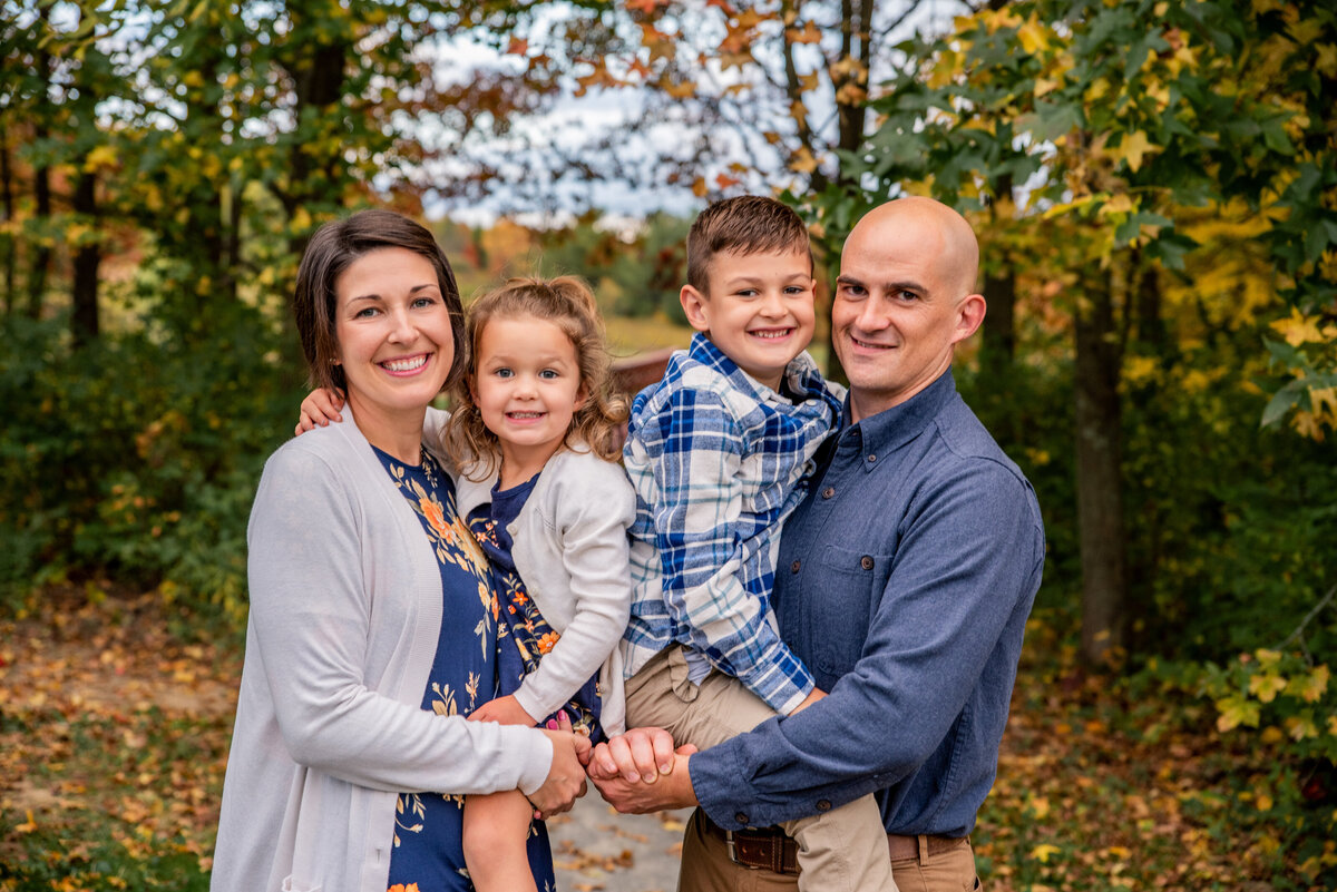 Fall family photo at the Norma Johnson Center in Dover, Ohio