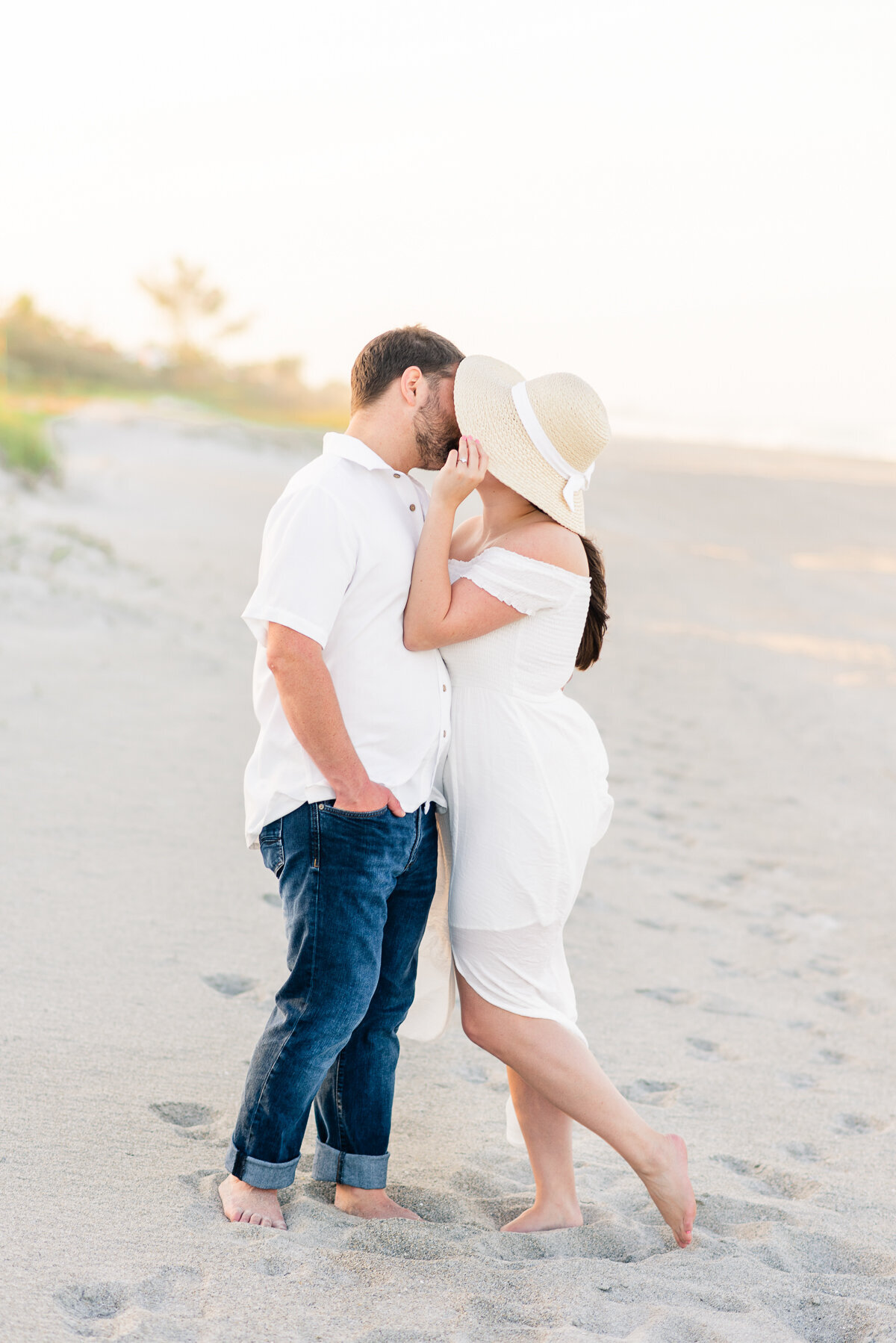 Maddie & Charlie Melbourne Beach Engagement | Lisa Marshall Photography