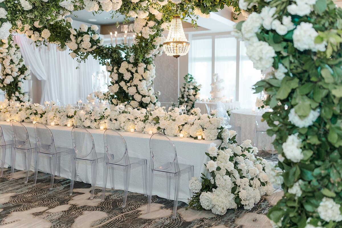 Chic Modern All White Wedding The Beaufort Hotel Brittanie Raquel Events_0031