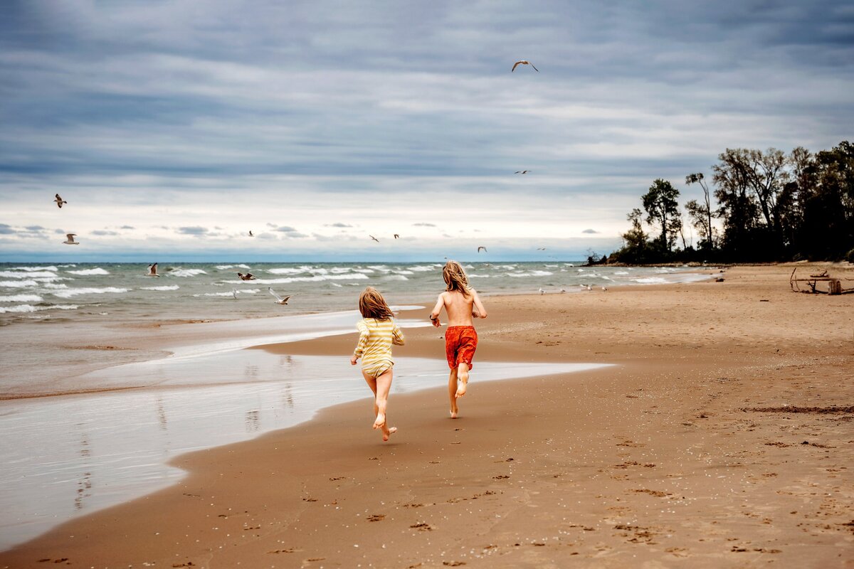 Children on beach McKennaPattersonPhotography