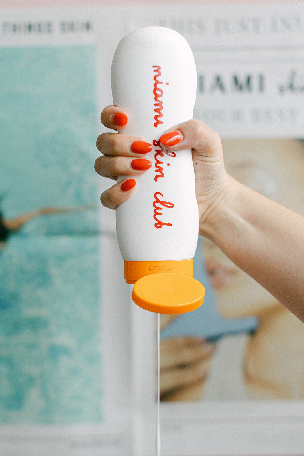 Professional branding session for a luxury skincare company in Miami, FL