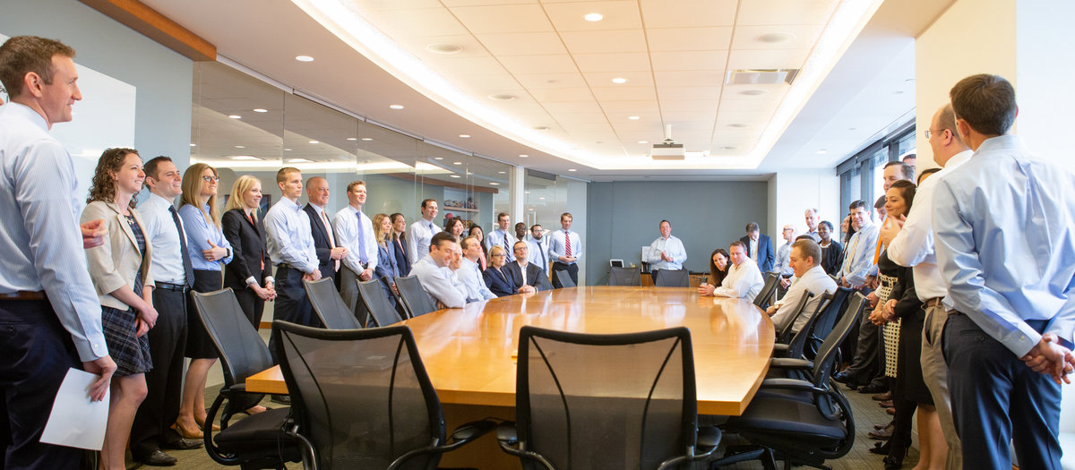 Candid corporate group photography
