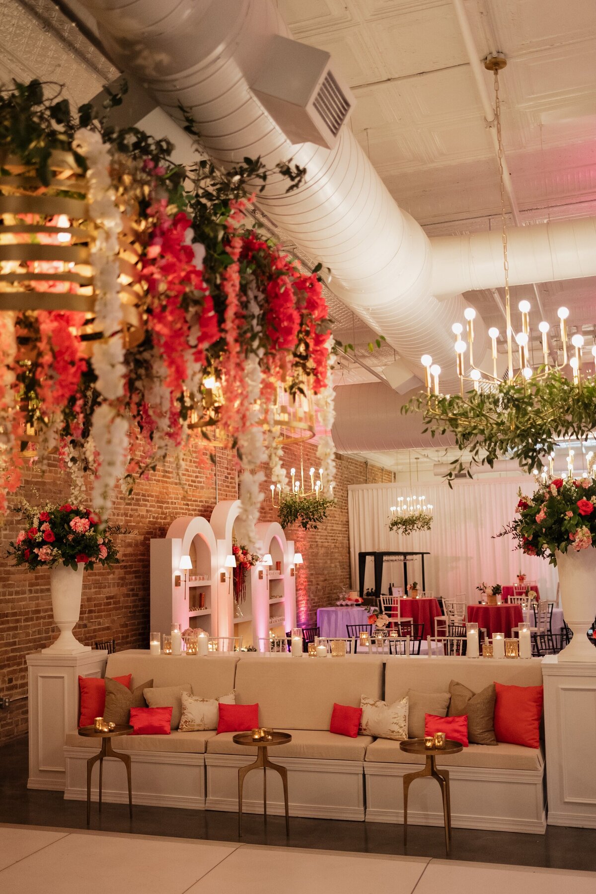 Red, Pink, and White Wedding at The Elia Downtown Wilmington NC Brittanie Raquel Events