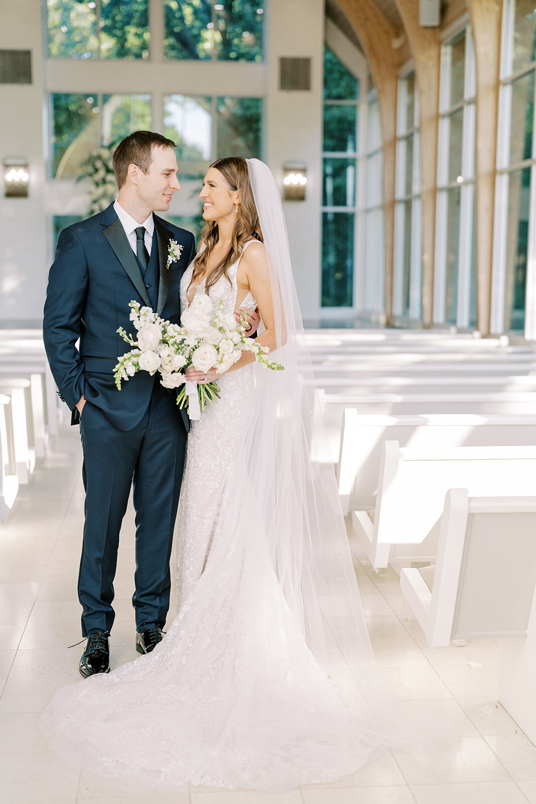 Glass Chapel Broken Arrow Wedding