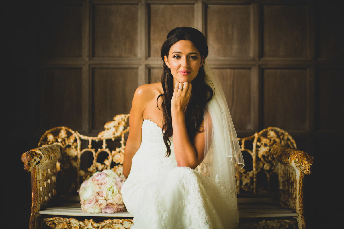 manchester wedding photographer bride at thornton manor