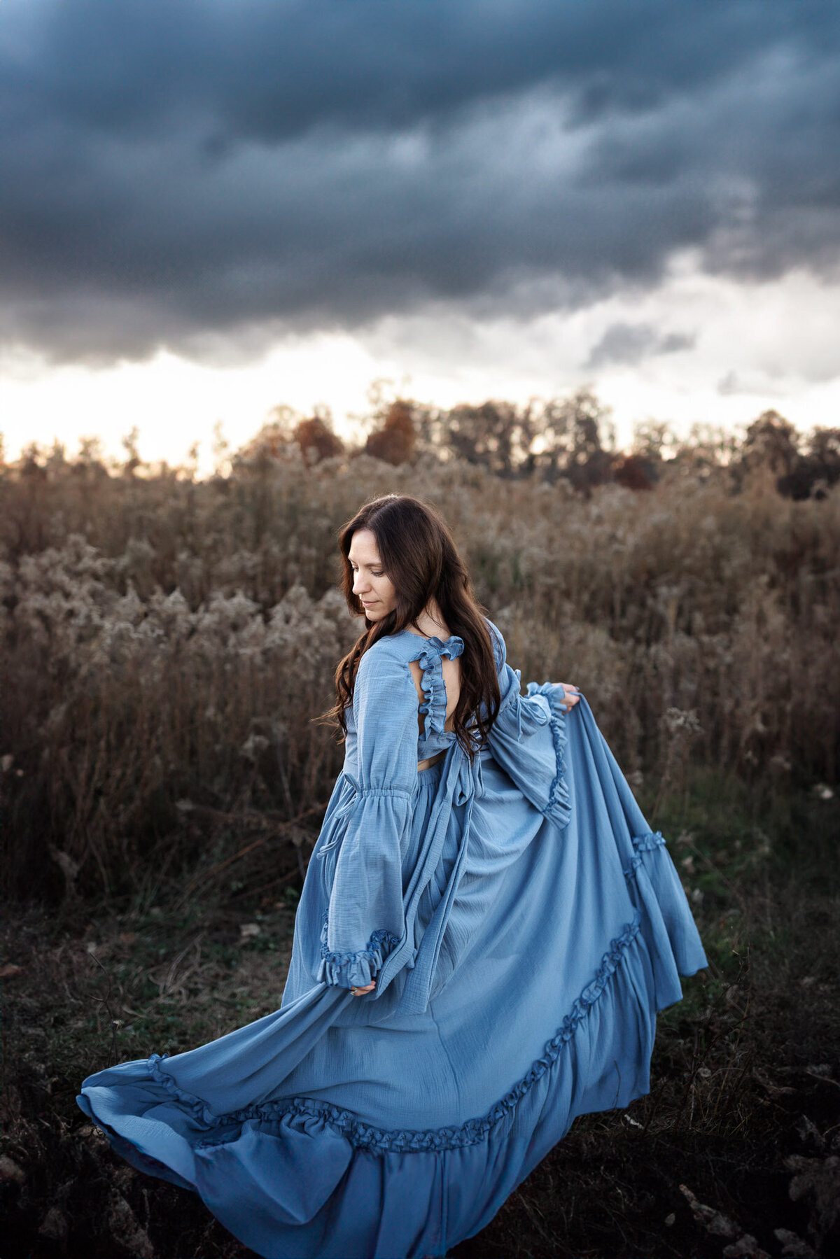 blue zebubeyou gown-
