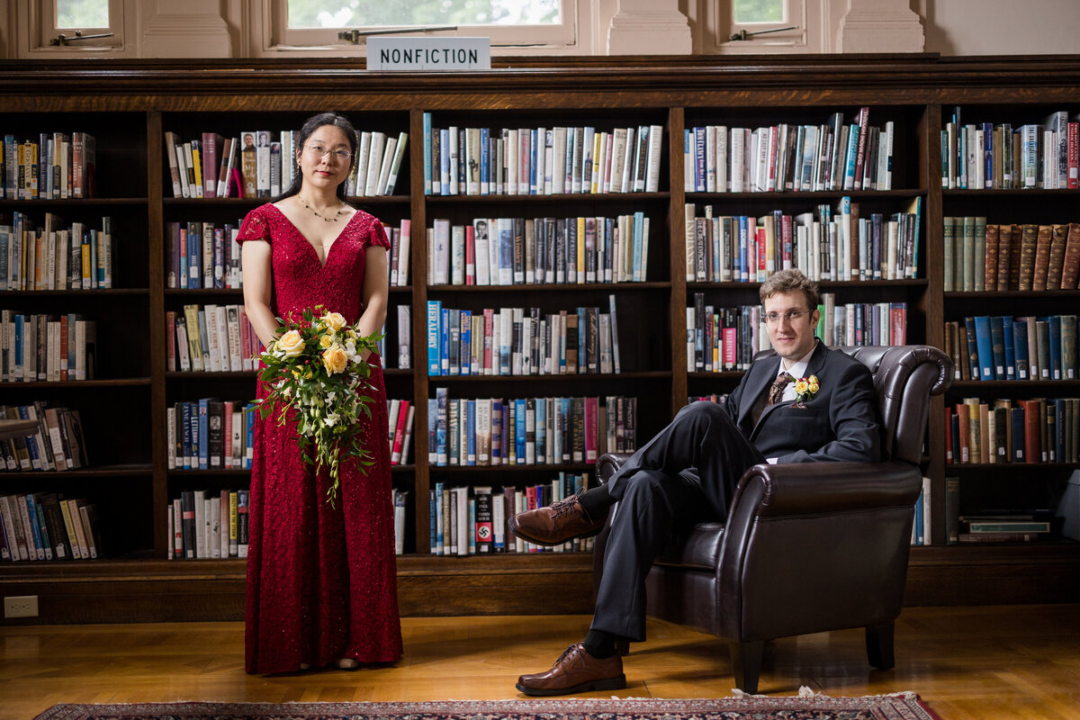 Conway MA Library Wedding 1