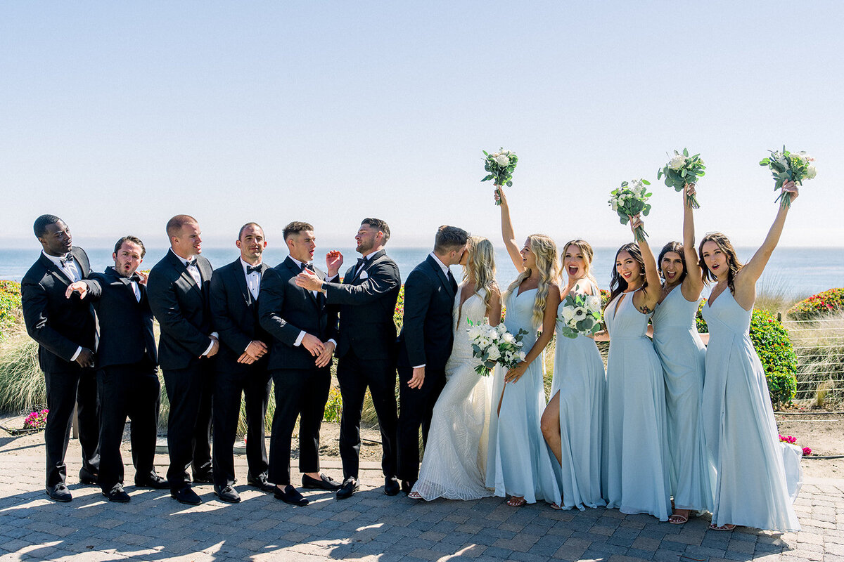 Wedding party at Dolphin Bay Resort in Pismo Beach, CA