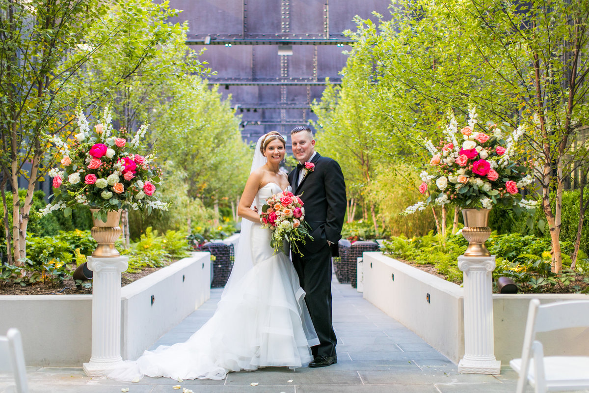 Sagamore Pendry Hotel Wedding in the Courtyard