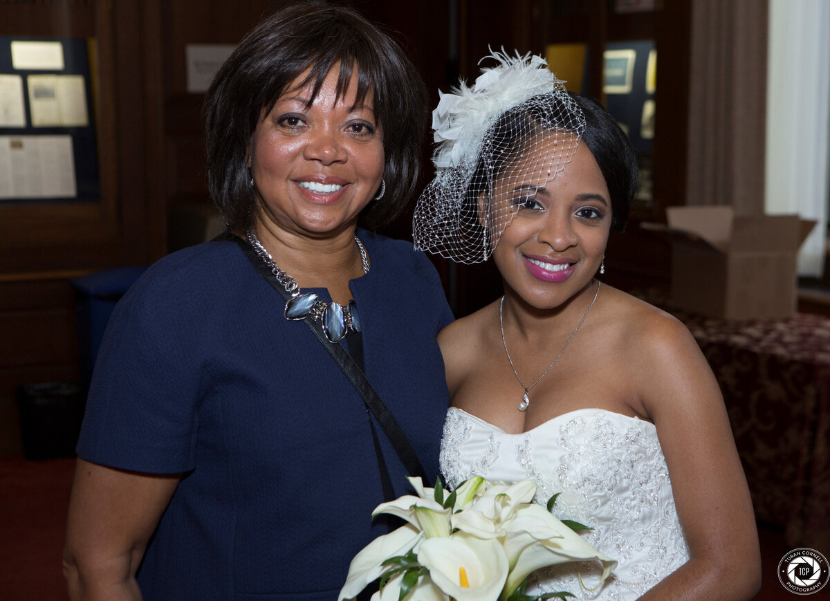 Denise Bonds owner of windermere events with a bride