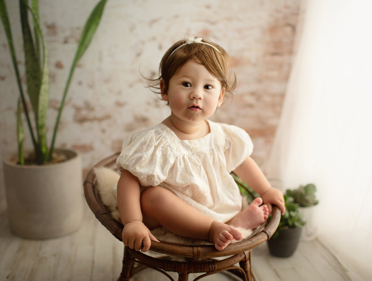 baby photos in loveland photography studio boho session
