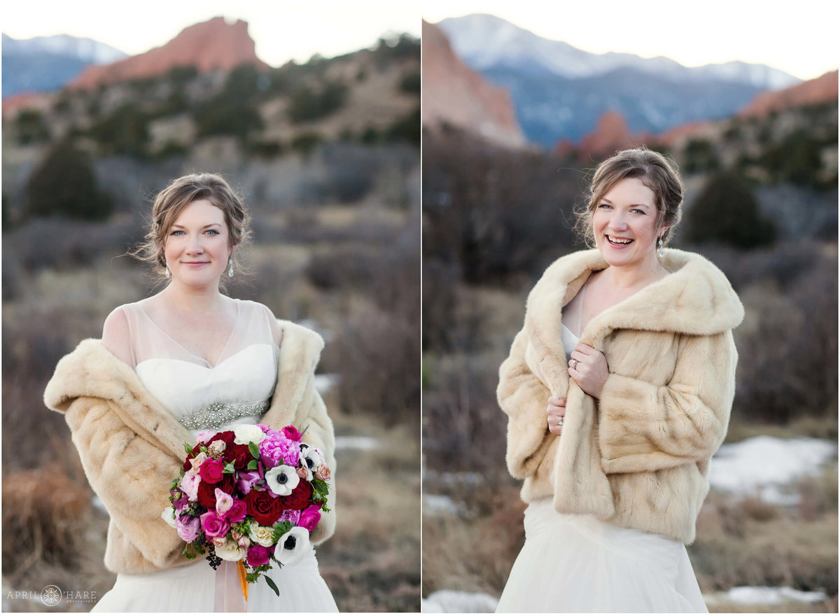 Colorado Winter Wedding Photography at Garden of the Gods