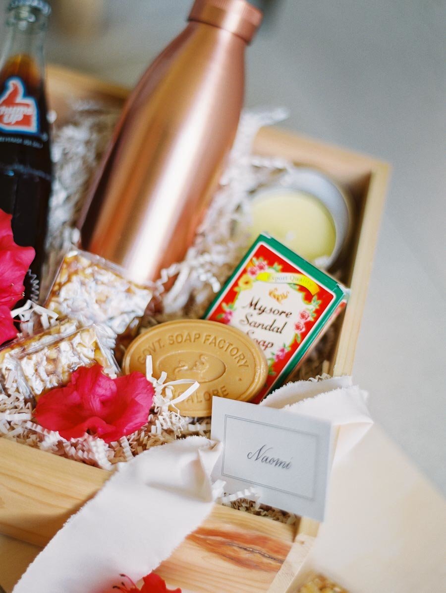 Indian Wedding Welcome Bag Calcutta Products Bonnie Sen Photography