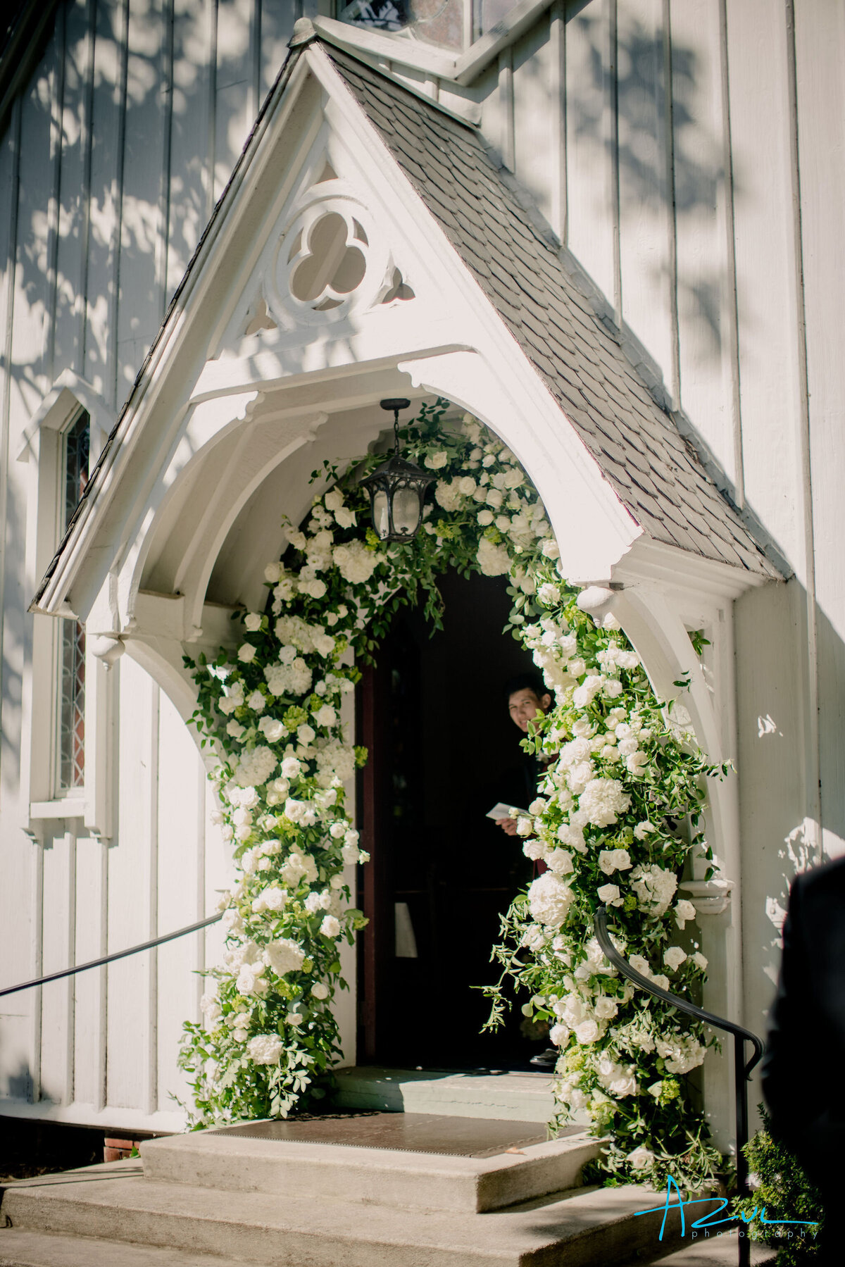 Marie + Tyler Elegant Disney weddings---  7 --- Ceremony Details - St Mary's Chapel entrance
