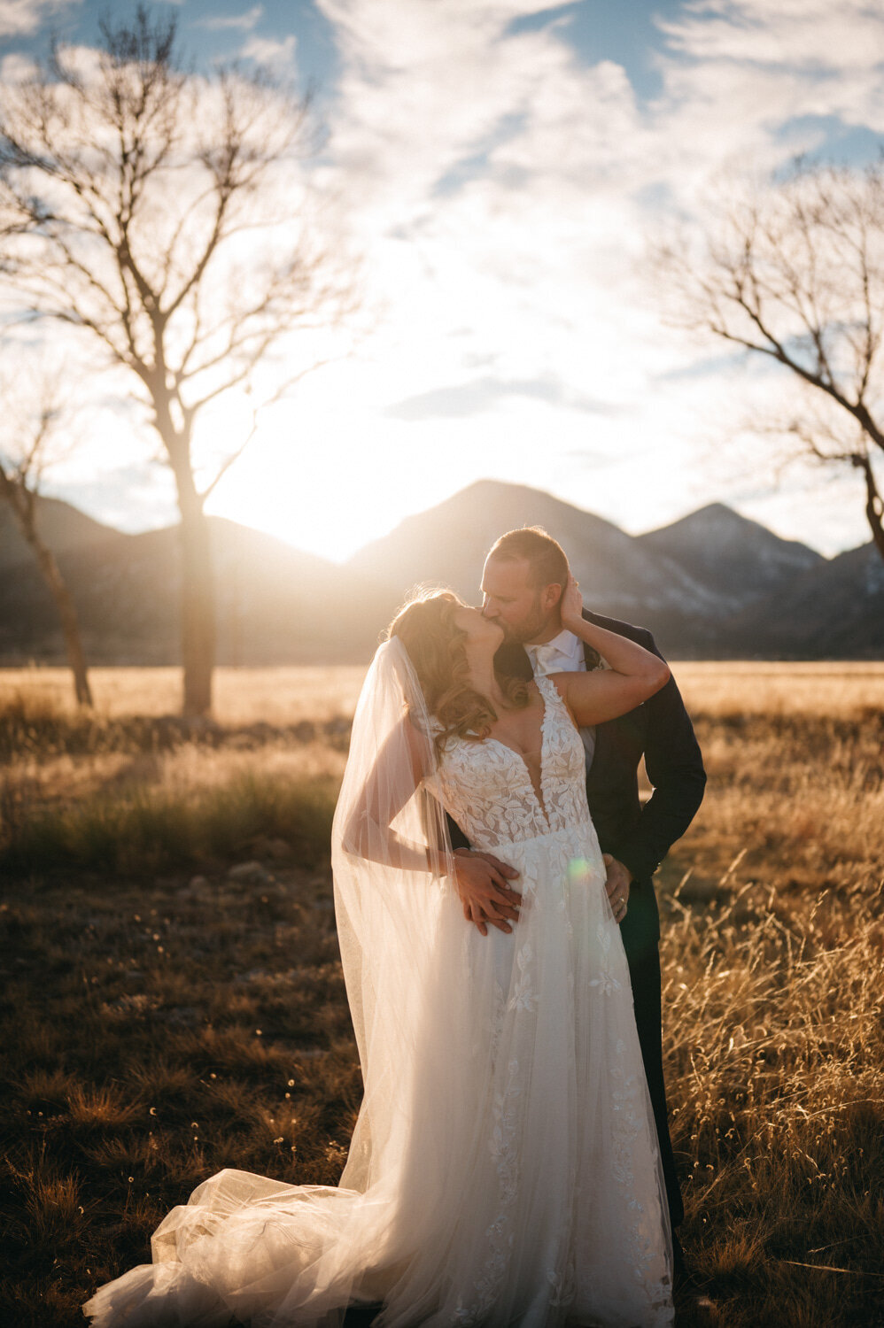 Barn At Sunset Ranch Bride and Groom