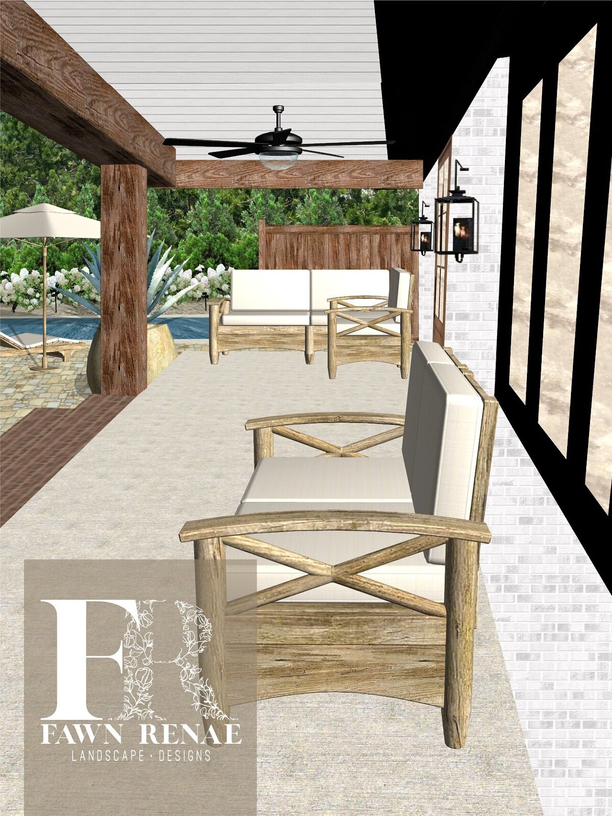 EVA WEBER-HAYES back patio design 