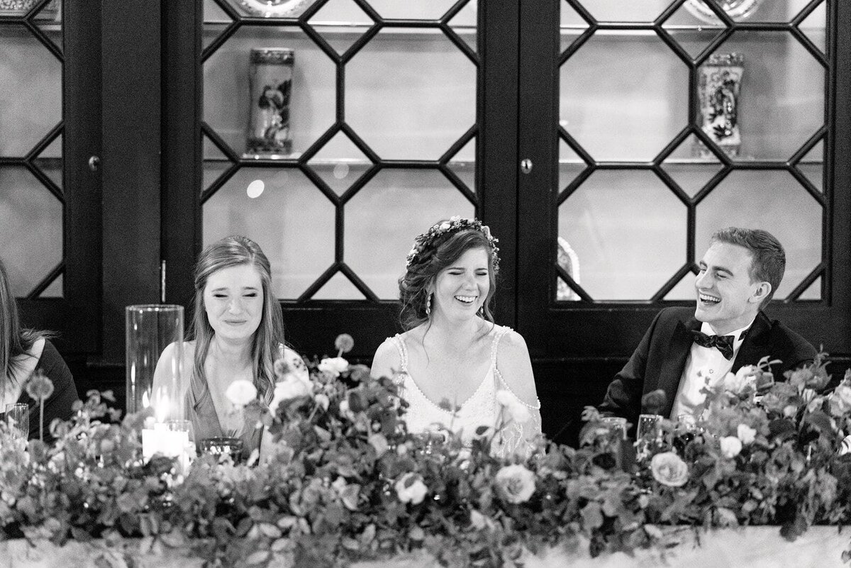 reception laughter Old Mill Wedding Toronto Wedding Venue Jacqueline James Photography