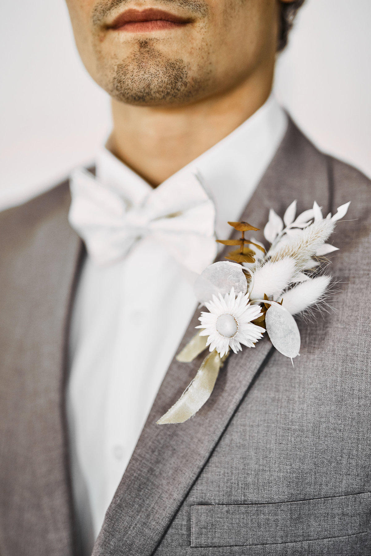 dried floral boutonniere