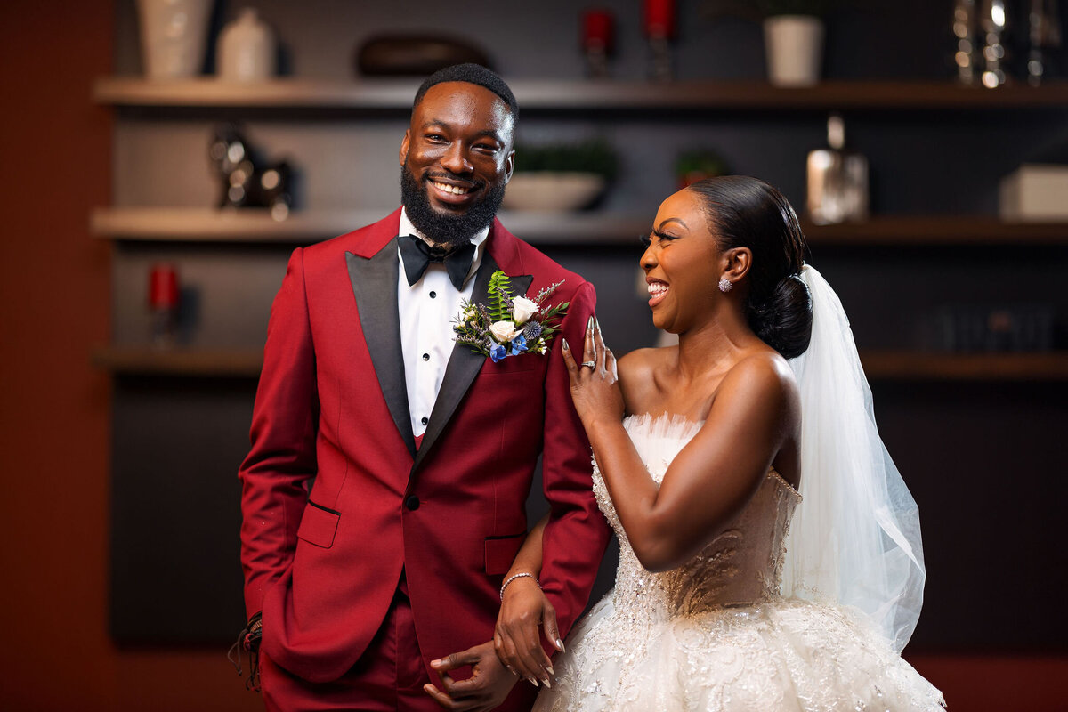 Tomi and Tolu Oruka Events Ziggy on the Lens photographer Wedding event planners Toronto planner African Nigerian Eyitayo Dada Dara Ayoola ottawa convention and event centre pocket flowers Navy blue groom suit ball gown black bride classy  74