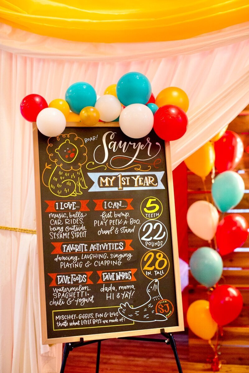 Circus Themed 1st Birthday Indianapolis Party Planner_0025